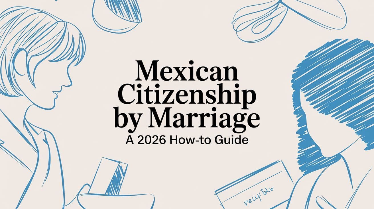 Mexican Citizenship by Marriage: A 2026 How-To Guide